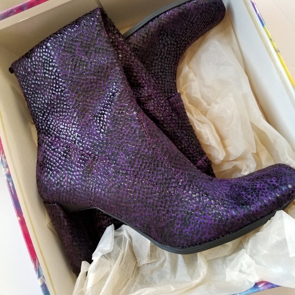 Chinese Laundry Boot 6M Purple Gray Glamorous - Picture 5 of 8